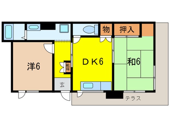 ノ－ブル甲東園の物件間取画像